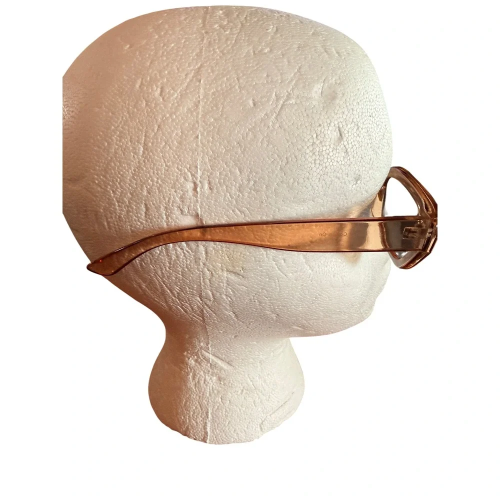 Cotton On Razor‎ Sunglasses Amber Translucent Rectangular Slim Frame Women